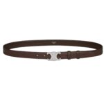 CELINE MEDIUM TRIOMPHE BELT IN TAURILLON LEATHER ECORCE