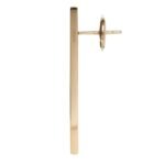 CELINE SENTIMENTAL STRAIGHT EARRING IN YELLOW GOLD AND DIAMOND