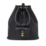 LORO PIANA EXTRA DRAWSTRING BACKPACK L27 BLACK