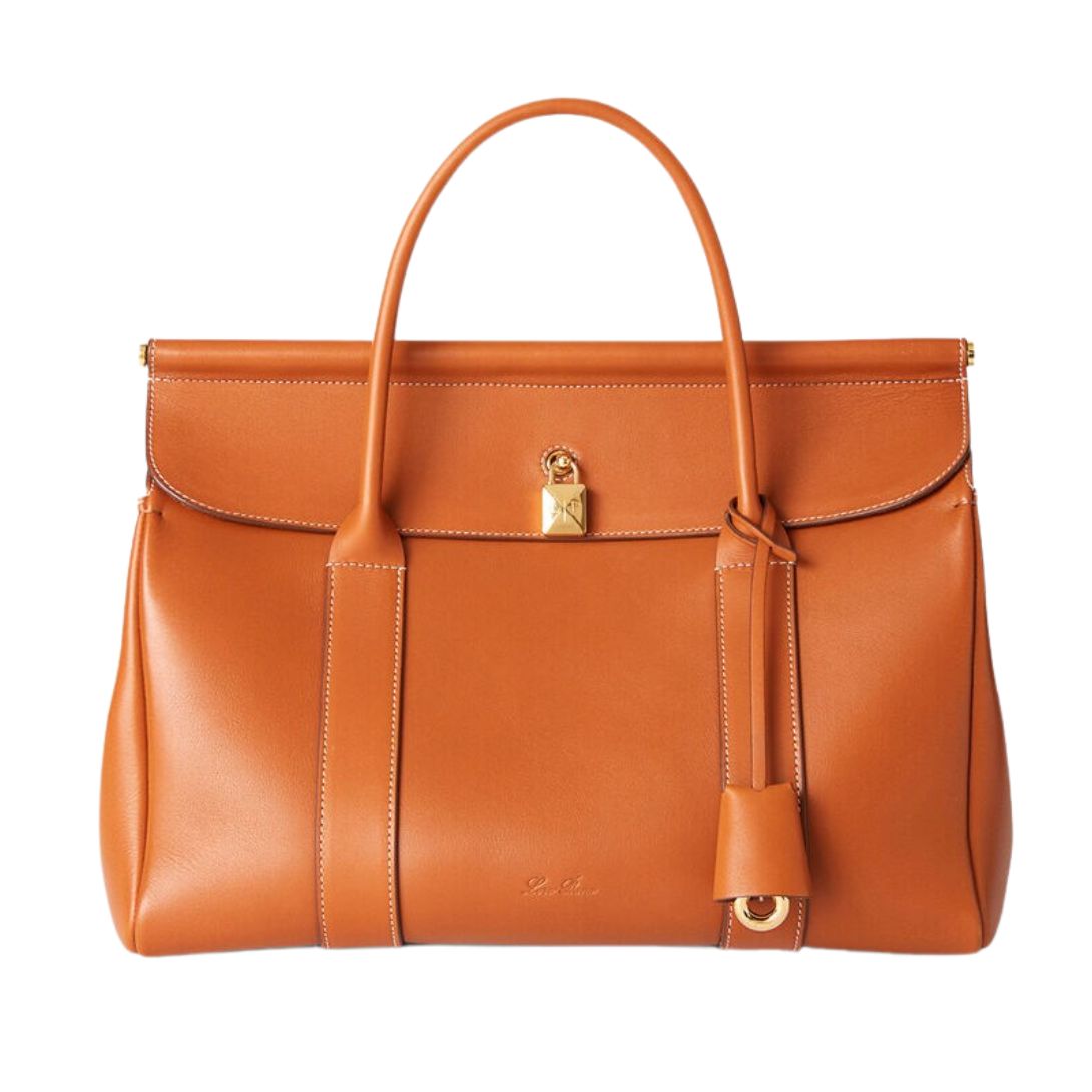 7 LORO PIANA LOOM BAG L32 WARM TAN