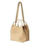 LORO PIANA LARGE BALE BAG LIGHT MASTIC