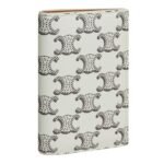 CELINE VERTICAL CARD HOLDER IN TRIOMPHE CANVAS TAN-ECRU