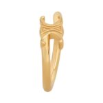 CELINE TRIOMPHE ASYMMETRIC RING IN BRASS WITH GOLD FINISH