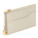 LORO PIANA EXTRA ZIP POUCH LIGHT TRAVERTINE