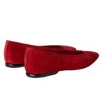 LORO PIANA PRIMULA BALLET FLAT RED RASPBERRY