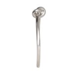 CELINE KNOT EXTRA THIN BRACELET IN BRASS WITH RHODIUM FINISH