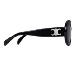 CELINE TRIOMPHE SKATE 01 SUNGLASSES IN ACETATE BLACK