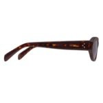 CELINE BLACK FRAME 58 SUNGLASSES IN ACETATE RED HAVANA