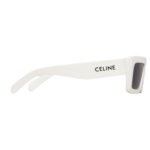 CELINE MONOCHROMS 02 SUNGLASSES IN ACETATE WHITE