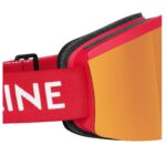 CELINE SKI MASK IN INJECTED NYLON WITH MIRROR LENSES RED