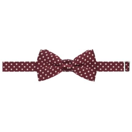 CELINE BOW TIE IN POLKA DOT SILK SATIN