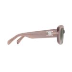 CELINE TRIOMPHE 04 SUNGLASSES IN ACETATE MILKY HAZELNUT