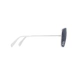 CELINE TRIOMPHE RHINESTONE 01 SUNGLASSES IN METAL WITH CRYSTALS SILVER-GREY