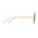 CELINE AVIATOR S300 SUNGLASSES IN ACETATE WITH MIRROR LENSES IVORY