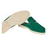 LORO PIANA CHARMS WALK BABOUCHE LOAFER BAOBAB GREEN