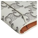 CELINE VERTICAL CARD HOLDER IN TRIOMPHE CANVAS TAN-ECRU