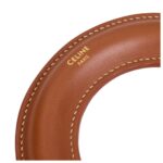 CELINE BANGLE IN LAMBSKIN TAN