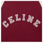 CELINE LOOSE T SHIRT IN COTTON JERSEY VINTAGE BURGUNDY