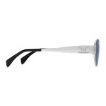 CELINE TRIOMPHE METAL 04 SUNGLASSES IN METAL SILVER-BLUE