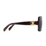 CELINE TRIOMPHE 16 SUNGLASSES IN ACETATE RED HAVANA