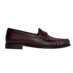 CELINE LUCO TRIOMPHE LOAFER IN POLISHED BULL BLACK-SILVER