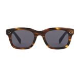 CELINE BLACK FRAME 41 SUNGLASSES IN ACETATE STRIPED HAVANA