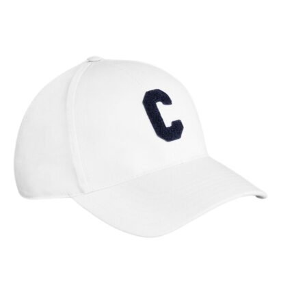CELINE INITIAL BASEBALL CAP IN COTTON WHITE