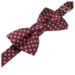 CELINE BOW TIE IN POLKA DOT SILK SATIN