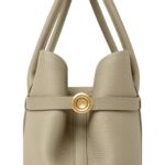 LORO PIANA SMALL GHIERA SHOPPER DRIED TARAGON