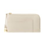 LORO PIANA EXTRA ZIP POUCH LIGHT TRAVERTINE