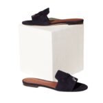 LORO PIANA SUMMER CHARMS SANDAL NAVY BLUE