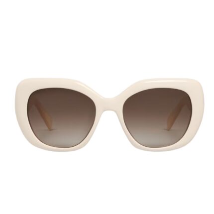 CELINE TRIOMPHE 06 SUNGLASSES IN ACETATE IVORY