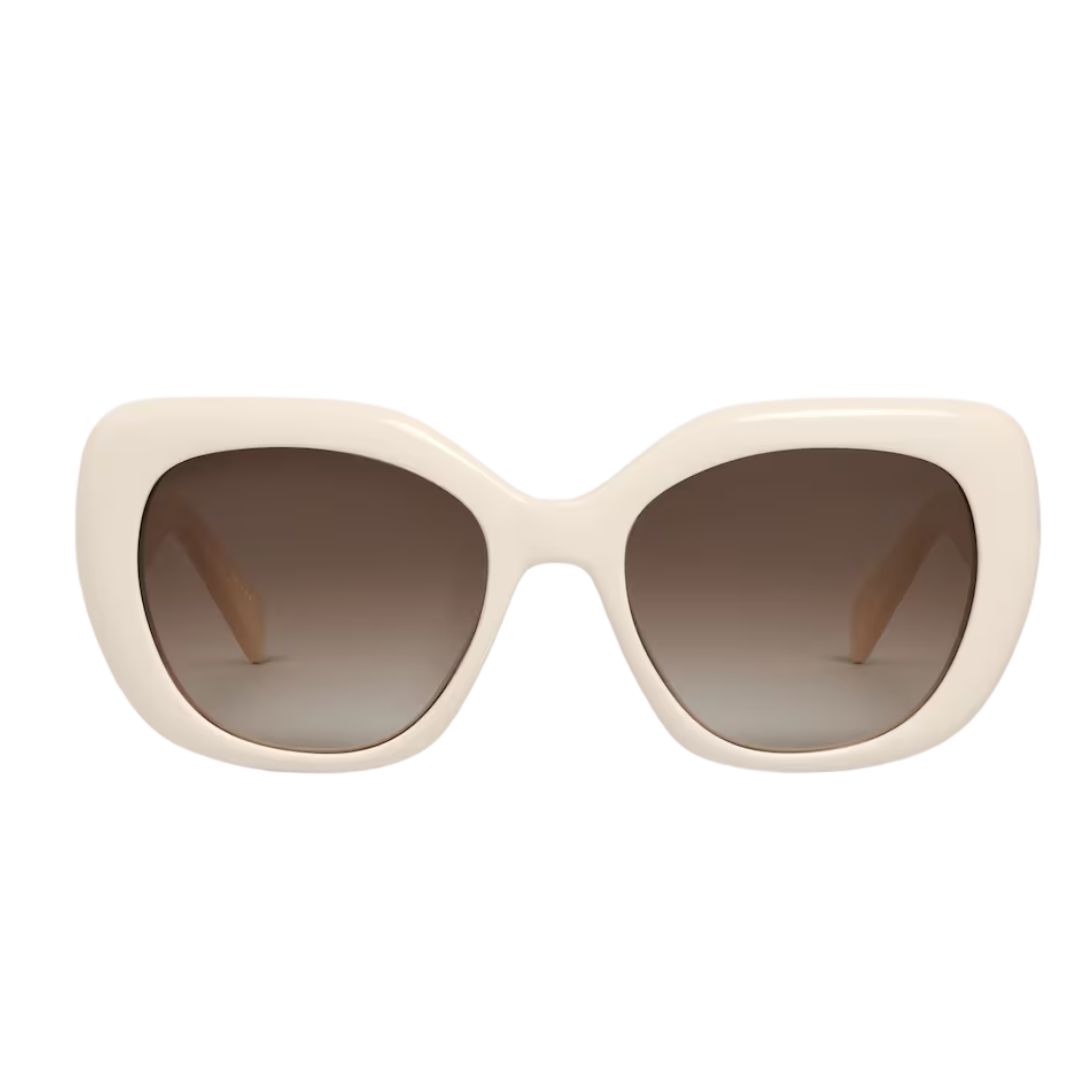 9 CELINE TRIOMPHE 06 SUNGLASSES IN ACETATE IVORY