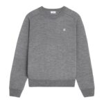 CELINE TRIOMPHE CREW NECK SWEATER IN WOOL NAVY