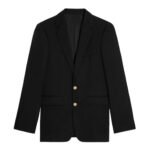 CELINE CLASSIC JACKET IN DIAGONAL WOOL