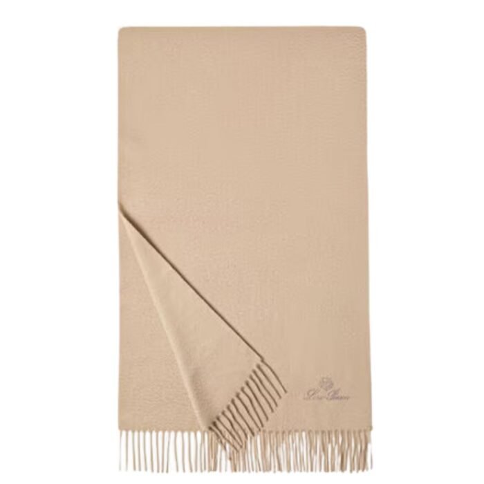 LORO PIANA GRANDE UNITA SCARF SHADOW GOLD