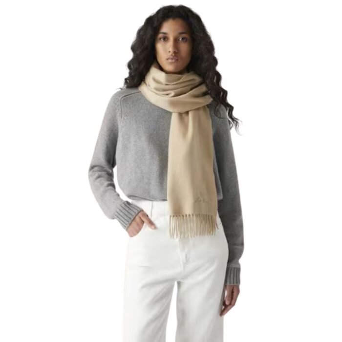 LORO PIANA GRANDE UNITA SCARF SHADOW GOLD