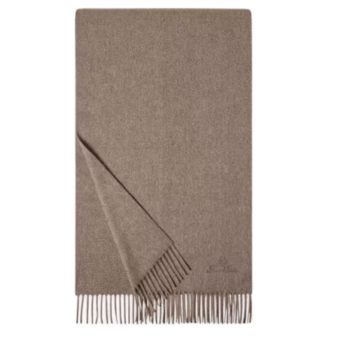 LORO PIANA GRANDE UNITA SCARF SHADOW GOLD